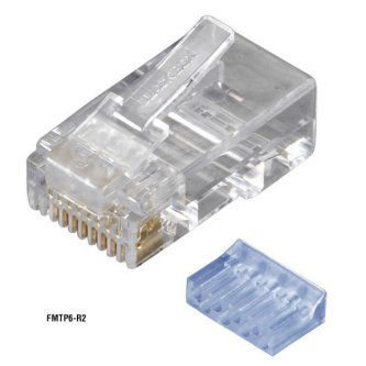 Blackbox RJ45 UNSHIELDED MOD PLUG 6-WIRE 100PK