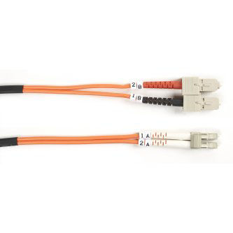 Blackbox OM1 FIBER PATCH CBL OFNR PVC SCLC OR 1M