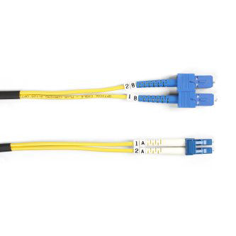 Blackbox OS2 FIBER PATCH CBL OFNR PVC SCLC YL 2M
