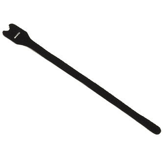 Blackbox CABLE WRAP HOOK LOOP 0.5" X 12" BK 10PK