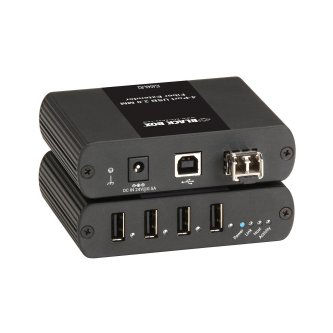 Blackbox USB 2.0 EXTENDER MULTIMODE FIBER 4PT