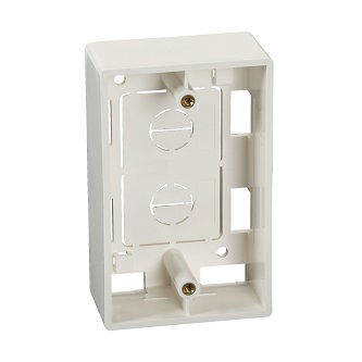 Blackbox SURFACE MOUNT BOX - SINGLE GANG, OFF WH
