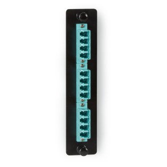 Blackbox LD 10G MM FBR ADP PNL CER 12- LC DPLX AQ