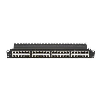 Blackbox CAT6 PATCH PANEL FD-THRU HD 1U SHL 48PT