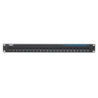 Blackbox CAT6 PATCH PANEL FD-THRU 1U UNSHL 24PT
