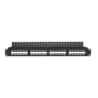 Blackbox CAT6 PATCH PANEL FD-THRU 1U UNSHL 48PT