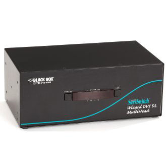 Blackbox KVM SWT QH DVID DUAL-LINK USB AUD 4PT
