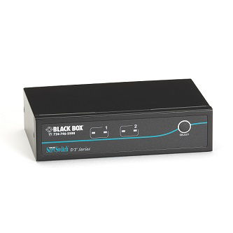 Blackbox KVM SWT SH DVID 4-EM USB HID AUD DT 2PT