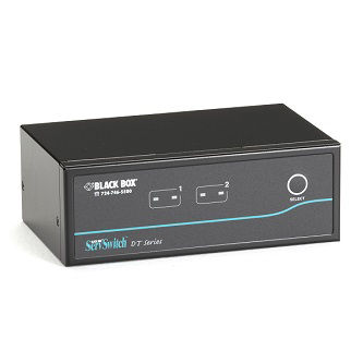 Blackbox KVM SWT DH DVID USB HID 3-USB2 AD DT 2PT