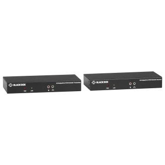 Blackbox KVM EXT FBR 4K SH DP USB 2SER AUD VID