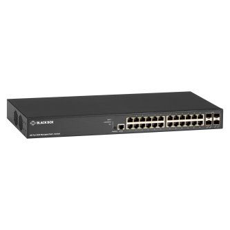 Blackbox MGD PoE+Switch-(24)10/100/1000 RJ45 PoE+