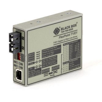 Blackbox MGD T1/E1 MED CNV T1/E1 COP SM 28KM SC