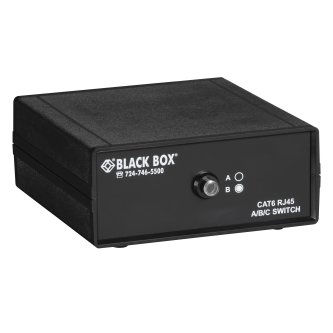 Blackbox RJ45 2-TO-1 CAT6 10G MANUAL DESKTOP SWT