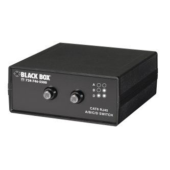 Blackbox RJ45 3-TO-1 CAT6 10G MANUAL DESKTOP SWT
