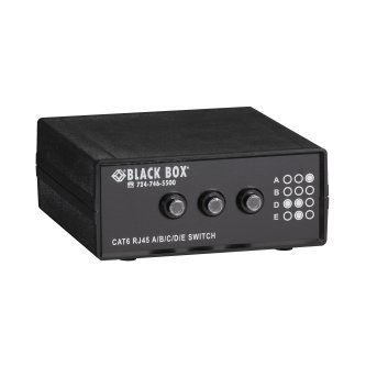 Blackbox RJ45 4-TO-1 CAT6 10G MANUAL DESKTOP SWT