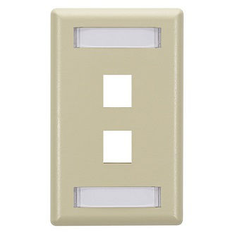 Blackbox KEYSTONE WALLPLATE SINGLE-GANG 2PT IV
