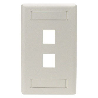 Blackbox KEYSTONE WALLPLATE SINGLE-GANG 2PT OWH