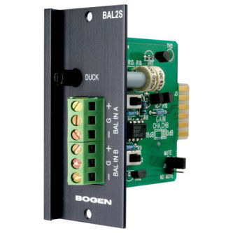 Bogen Hi-Z STEREO-BAL INPUT MODULE SCREW TERMI