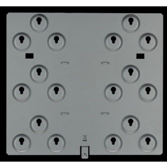 Radionix Mounting plate, 6 location 3-hole, 5 pc