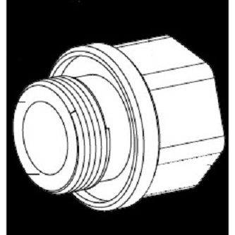 IQSIGHT STAINLESS STEEL CONDUIT ADAPTER (MALE M2