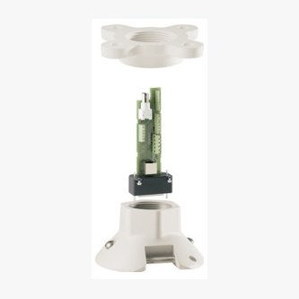 IQSIGHT AUTODOME MODULAR (G4) PIPE MOUNT, WHITE