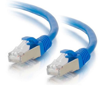 CablesToGo 1FT CAT6A SNAGLESS STP CABLE-BLU