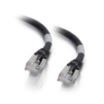 CablesToGo 8 FOOT CAT6A SNAGLESS STP CABLE BLACK