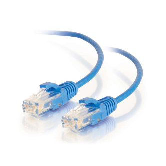 CablesToGo 0.5ft Cat6 UTP 28awg Blue