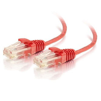 CablesToGo 5ft Cat6 Cable UTP Slim 28awg Red