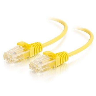 CablesToGo 5ft Cat6 Cable UTP Slim 28awg Yellow
