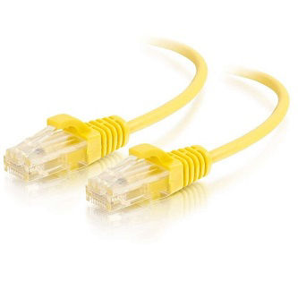 CablesToGo 7ft Cat6 Cable UTP Slim 28awg Yellow