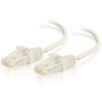 CablesToGo 1ft Cat6 Cable UTP Slim 28awg White