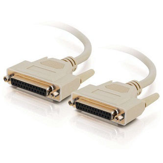 CablesToGo 6ft DB25 F/F Serial RS232 Extension Cabl