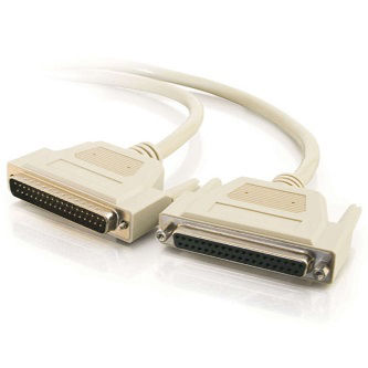 CablesToGo 6ft DB37 M/F ALL LINES EXT CBL