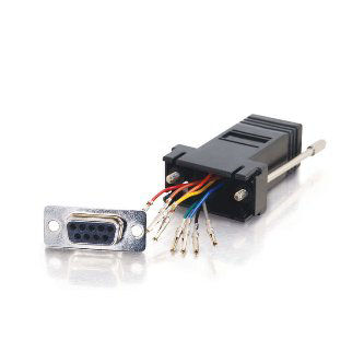 CablesToGo RJ45 / DB9F MOD ADPTR BLK