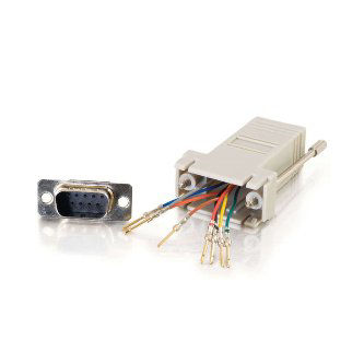 CablesToGo RJ45 DM9M MODULAR ADAPTER GREY