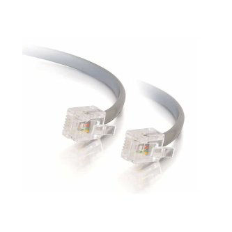 CablesToGo 7' RJ11 MODULAR TELEPHONE CABLE