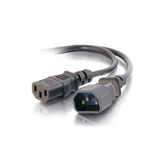 CablesToGo 4ft  POWER EXT CORD - C13 to C14 18AWG