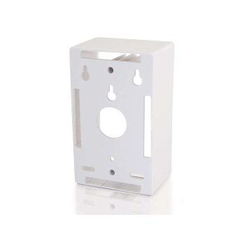 CablesToGo SINGLE GANG WALL BOX WHITE