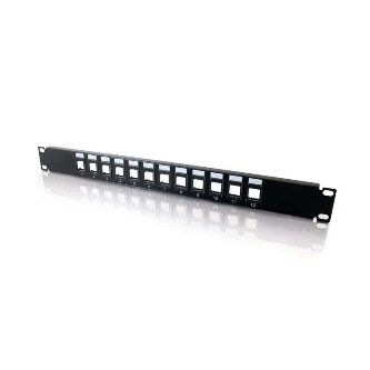 CablesToGo 12-PORT BLANK KEYSTONE PATCH PANEL