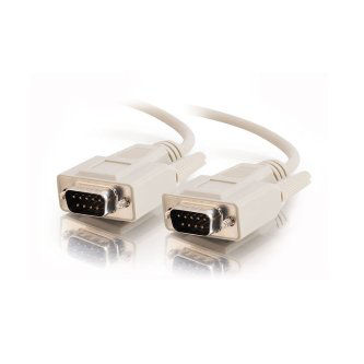 CablesToGo 10ft DB9 M/M ALL STRAIGH-THRUCABLE BEIGE