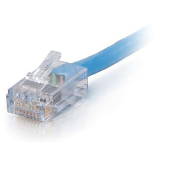 CablesToGo QS 35FT CAT6 NON BOOTED CMP BLU