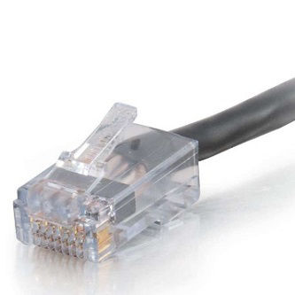 CablesToGo QS 10FT CAT6 NON BOOTED CMP BLK