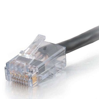 CablesToGo QS 35FT CAT6 NON BOOTED CMP BLK