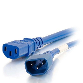 CablesToGo 6FT C14 TO C13 18/3 SJT BLUE