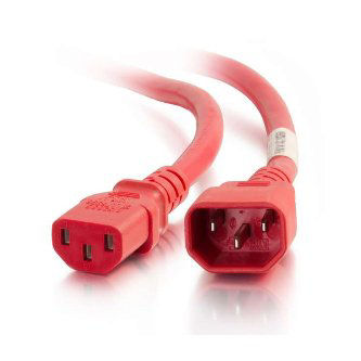 CablesToGo 3FT 14AWG POWER CORD - RED