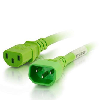 CablesToGo 6FT C14 TO C13 14/3 SJT GREEN