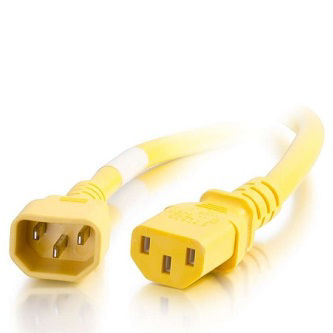 CablesToGo 6FT C14 TO C13 14/3 SJT YELLOW