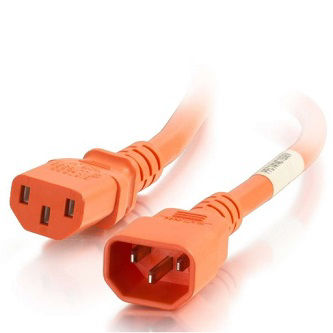 CablesToGo 8FT C14 TO C13 14/3 SJT ORANGE