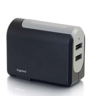 CablesToGo 2 Port USB Wall Charger AC to USB 5V4.8A